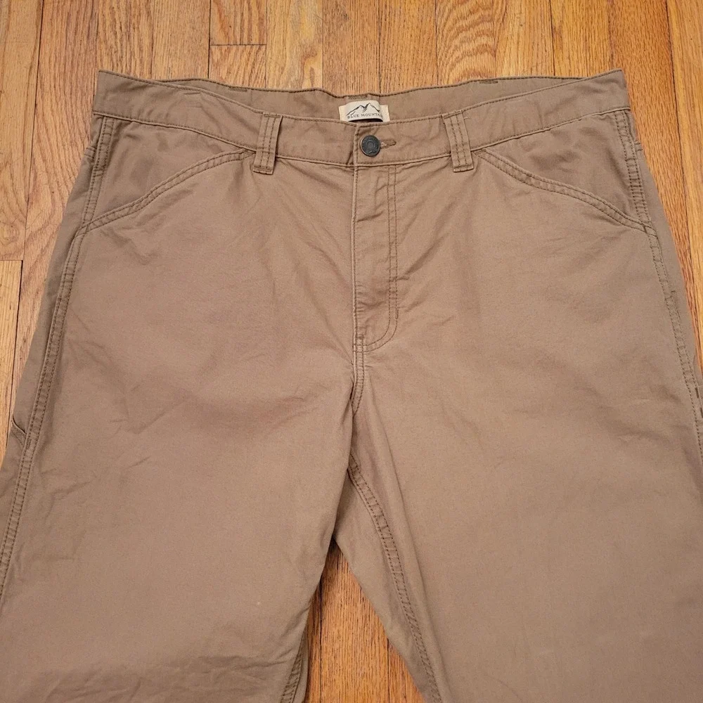 Blue Mountain 40x30 Carpenter Pants Tan Canvas‎ Utility Workwear Rugged